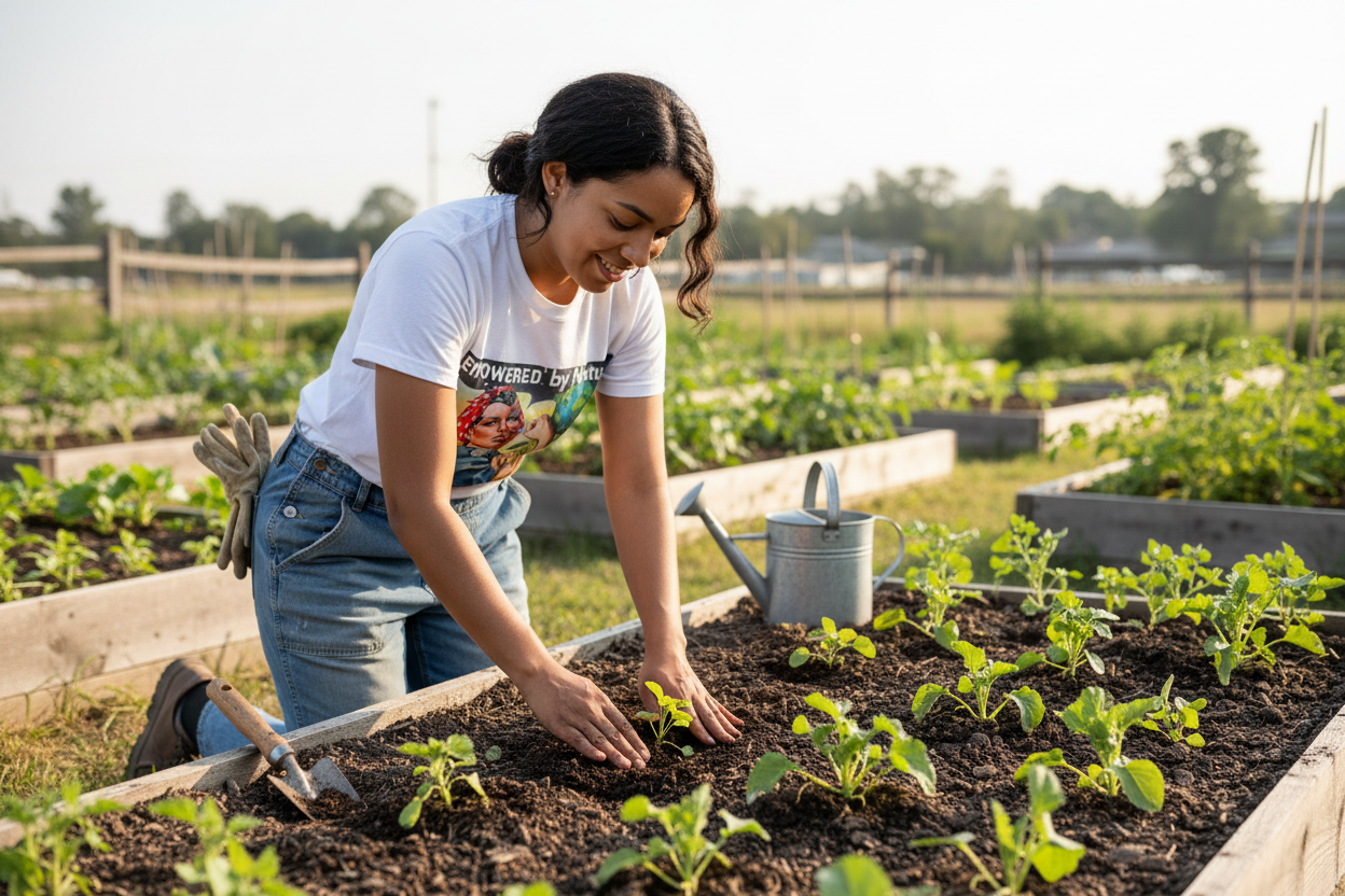 Gardening lifestyle shot