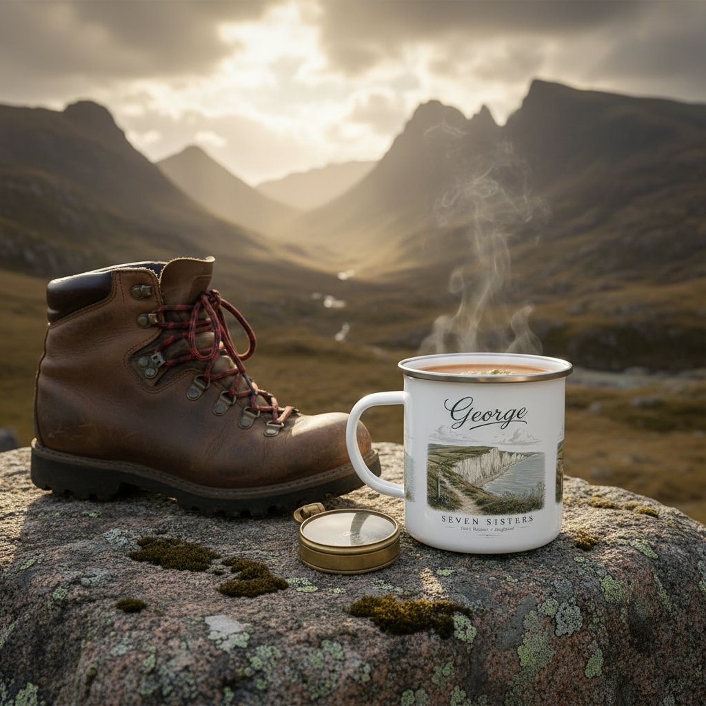 George enamel mug — Highland boulder