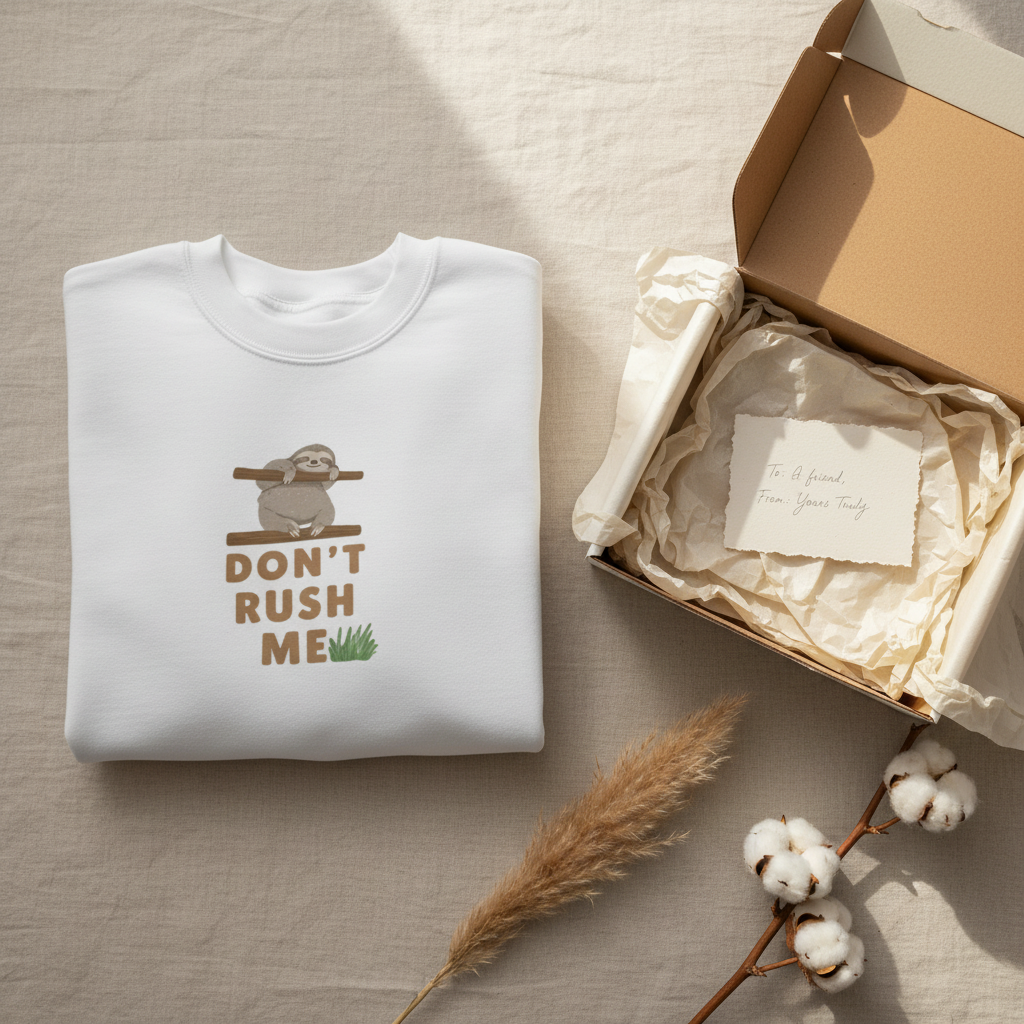 Gift Box Flat Lay