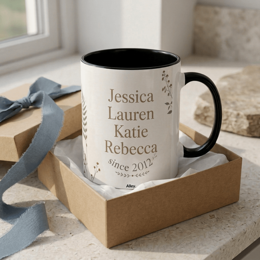 Personalised Friendship Mug – Friends for Life, Forever Friends - #AlleyCrafters