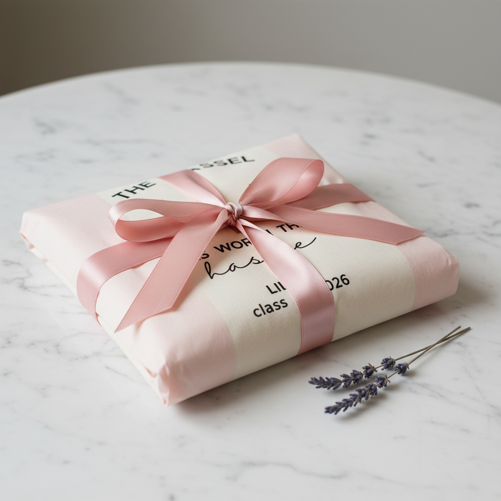 Gift Wrap — Lily, White