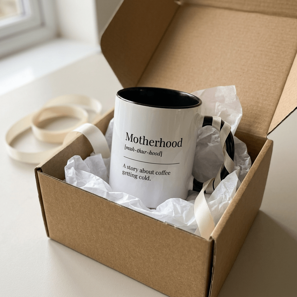 Funny Motherhood Mug – A Story About Coffee Getting Cold, 11oz - #AlleyCrafters