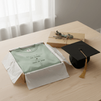 Sage green graduation T-shirt, folded, with "Dear future, I'm ready" and "Class of 2026"