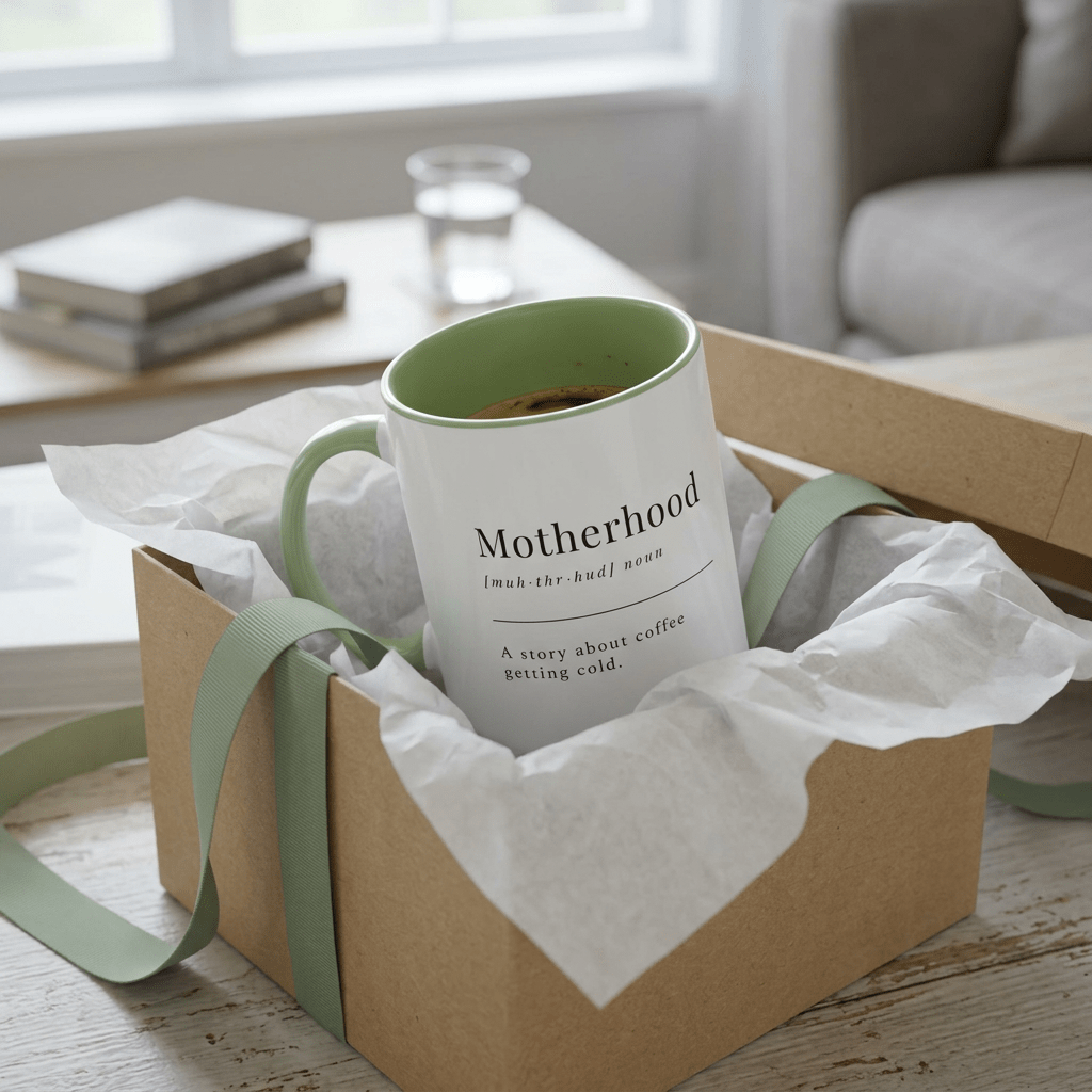 Funny Motherhood Mug – A Story About Coffee Getting Cold, 11oz - #AlleyCrafters