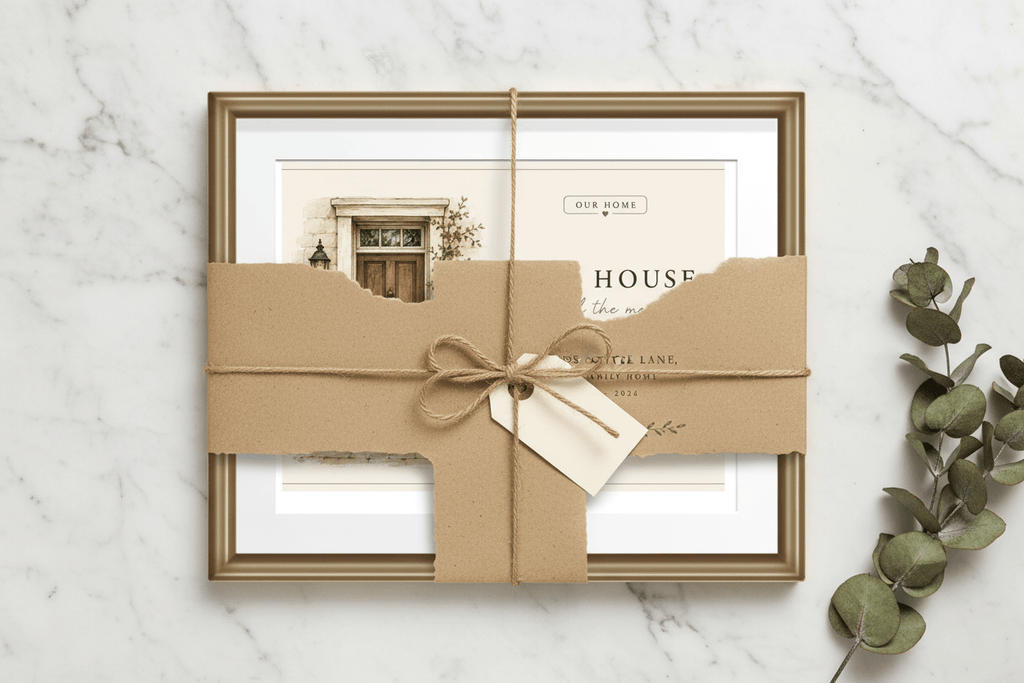 Personalised House Name Canvas Print — New Home & Housewarming Gift - AlleyCrafters