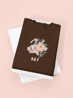Personalised Floral Initial Sweatshirt | Custom Name Crewneck - Alley Crafters