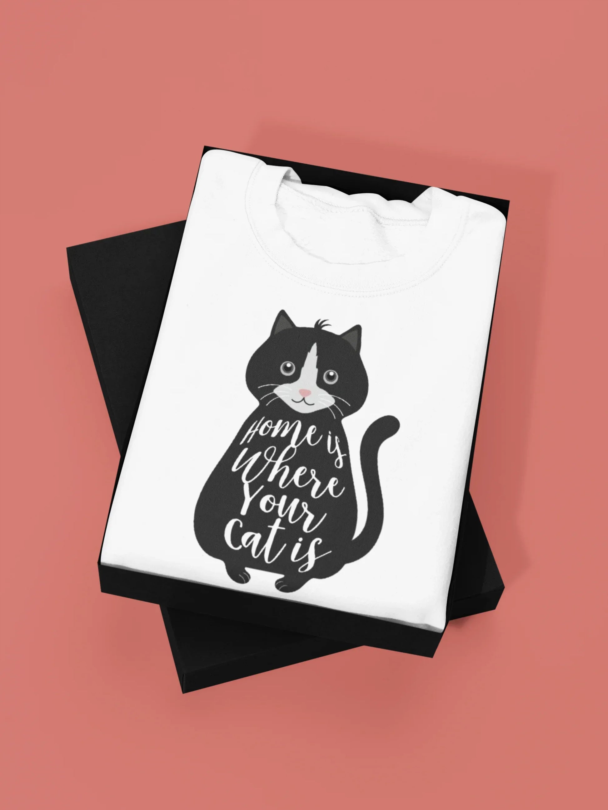 “Home Is Where Your Cat Is” Sweatshirt - Alley Crafters