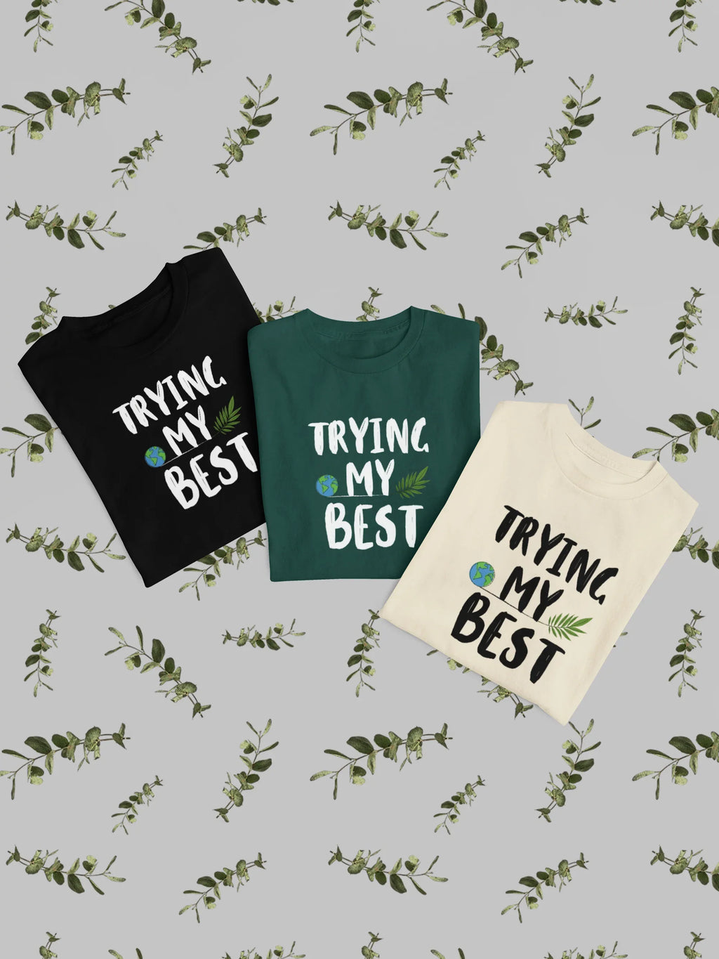 Trying My Best Sweatshirt | Positive Quote Jumper UK - AlleyCrafters