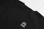 Black sweatshirt front with square JOANNE logo print