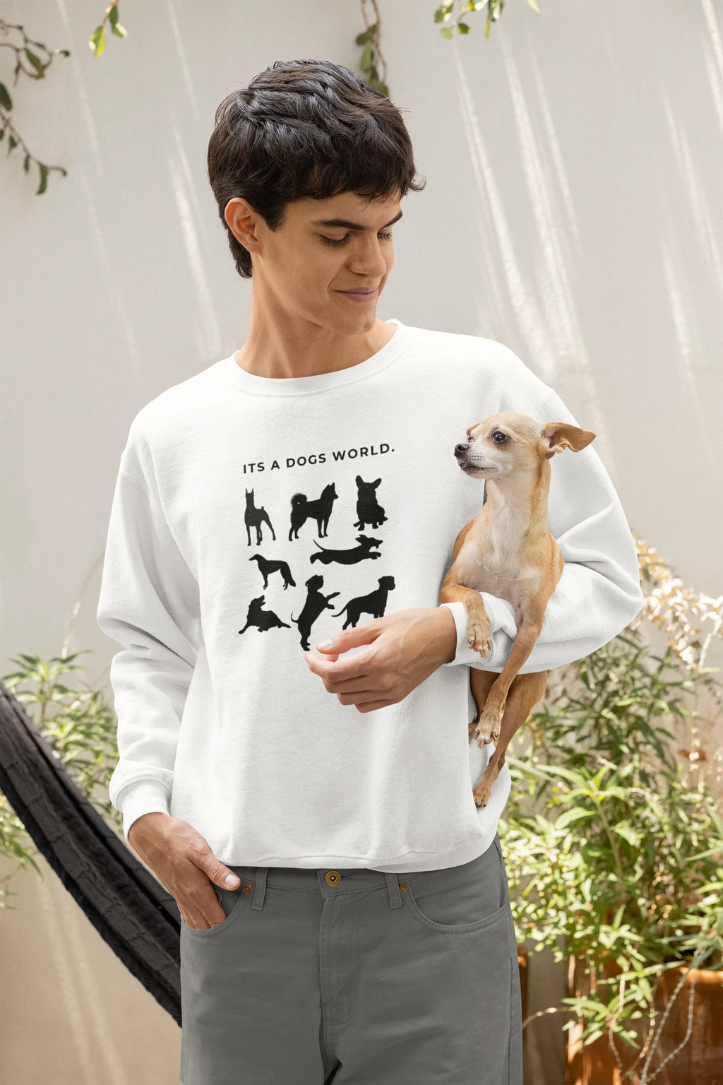 It’s a Dog’s World | Dog Lover Sweatshirt UK - Alley Crafters