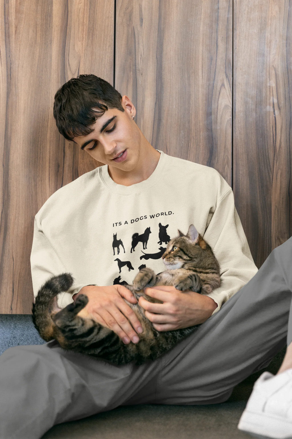 It’s a Dog’s World | Dog Lover Sweatshirt UK - Alley Crafters