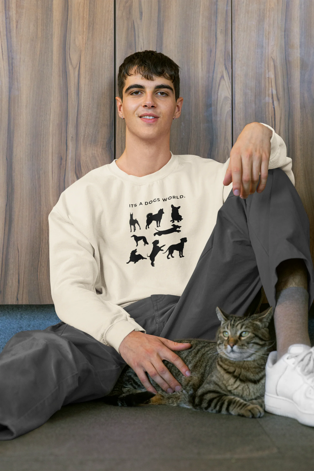 It’s a Dog’s World | Dog Lover Sweatshirt UK - Alley Crafters