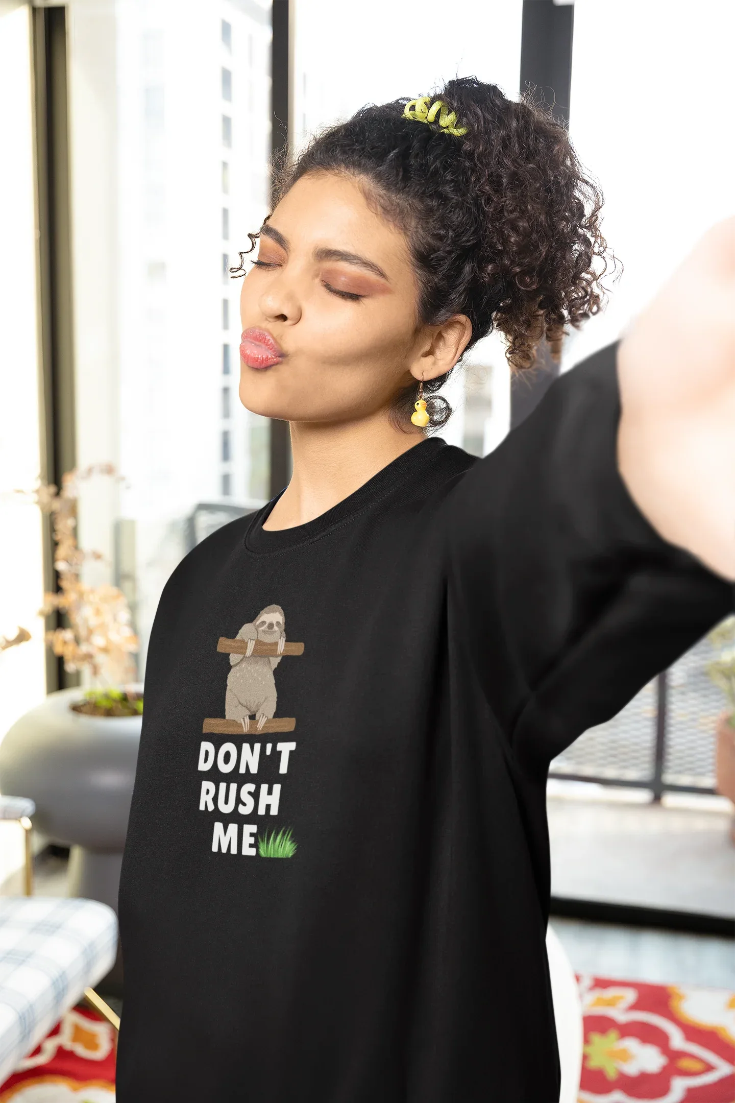 Don’t Rush Me Sloth Sweatshirt – Funny Animal Jumper - Alley Crafters