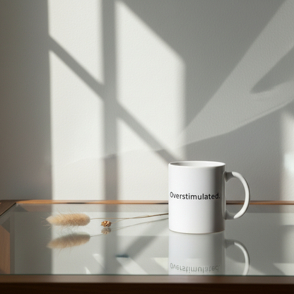Glass surface with geometric shadows