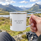 Glencoe mug held on a Highland walk