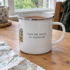 Glencoe mug with Take Me Back to Glencoe wording