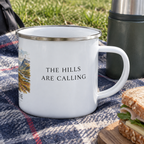 Glencoe mug with The Hills Are Calling wording