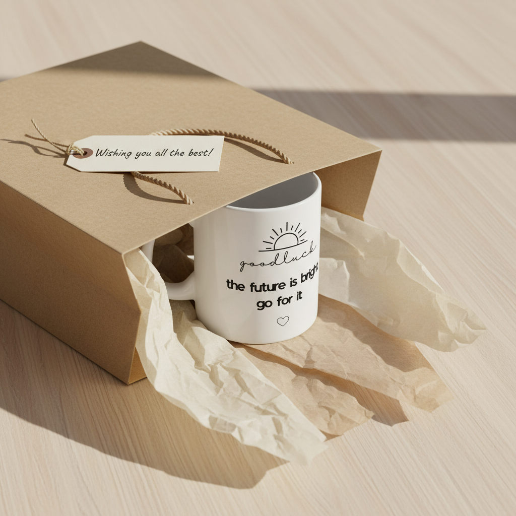 Good Luck Mug — Kraft Gift Bag