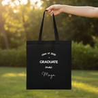 Graduation Tote — Maya, Black, Garden