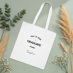 Graduation Tote — Sophie, Nature Flat Lay