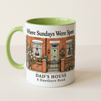 Personalised Family House Mug – Where Sundays Were Spent - #AlleyCrafters