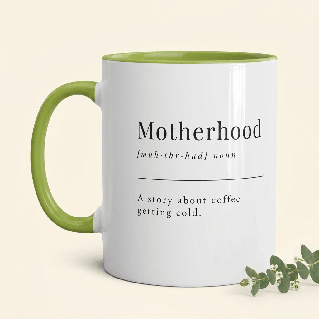Funny Motherhood Mug – A Story About Coffee Getting Cold, 11oz - #AlleyCrafters
