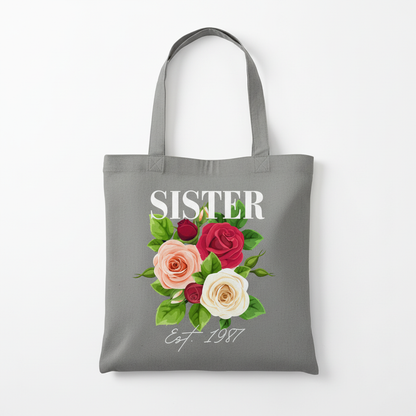 Grey sister tote product shot