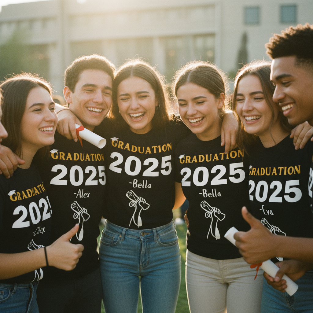 Group hug celebrating together
