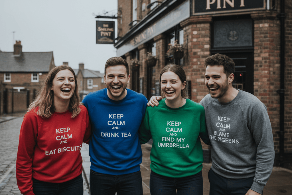 Custom Keep Calm and… Sweatshirt | Personalised Funny Gift - AlleyCrafters