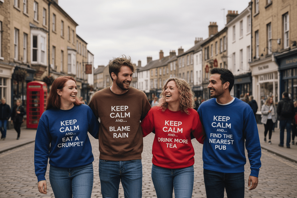 Custom Keep Calm and… Sweatshirt | Personalised Funny Gift - AlleyCrafters