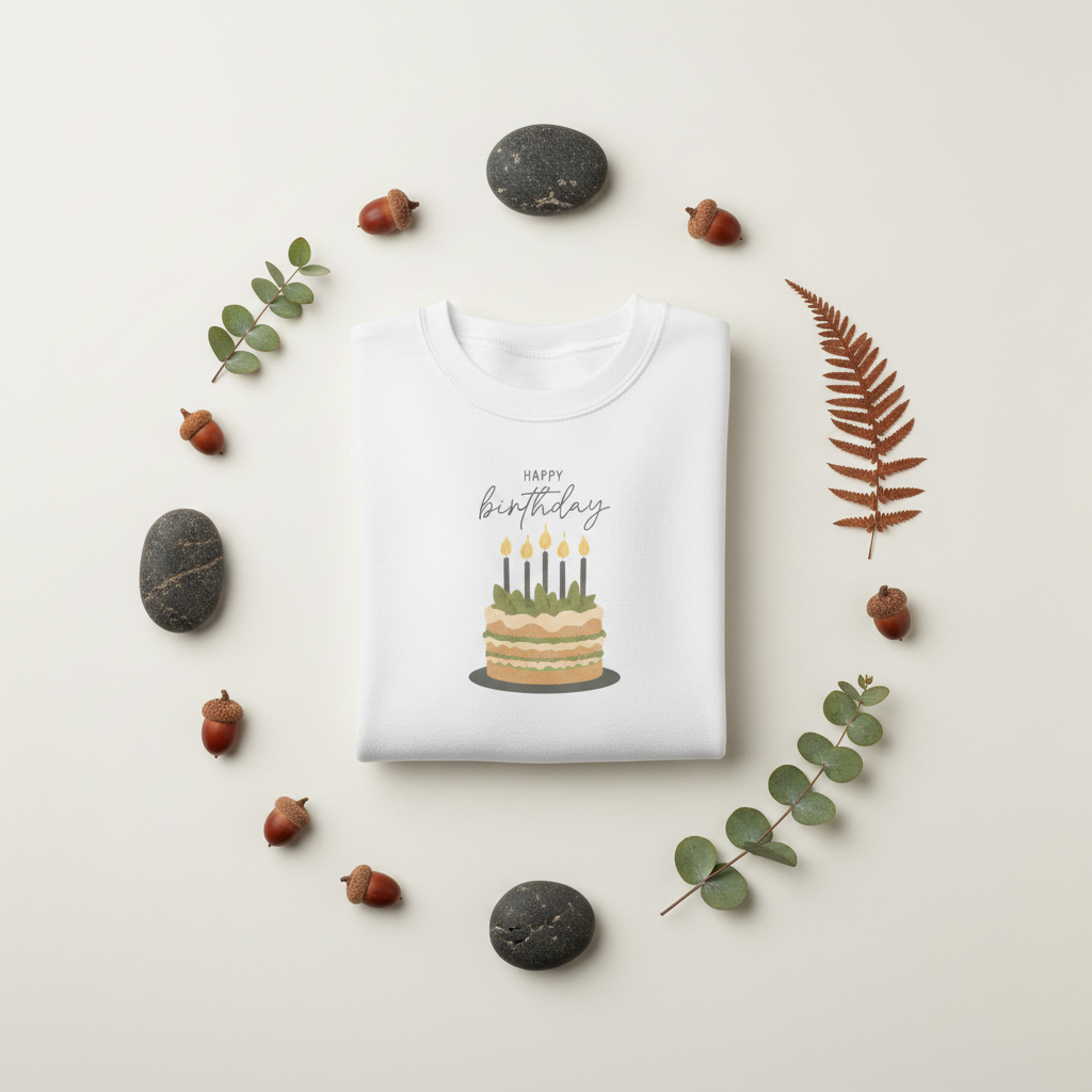 Happy Birthday Cake White 3
