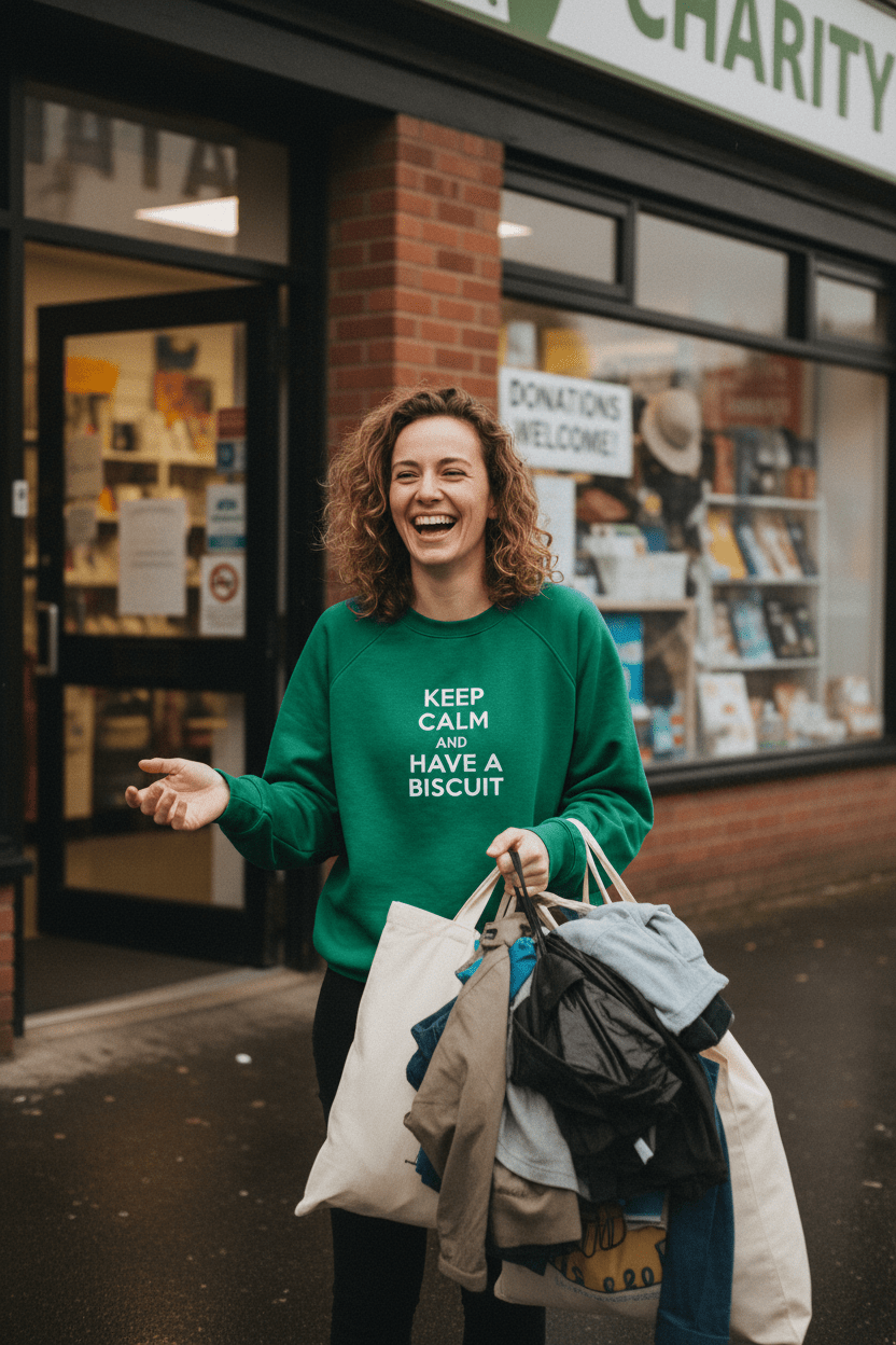 Custom Keep Calm and… Sweatshirt | Personalised Funny Gift - AlleyCrafters