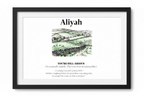 Personalised Framed Canvas Print — Funny Hill-Arrious Poem Art - AlleyCrafters
