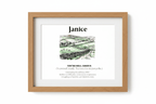 Personalised Framed Canvas Print — Funny Hill-Arrious Poem Art - AlleyCrafters