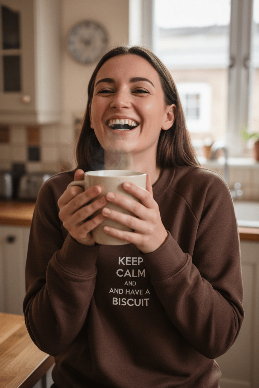 Custom Keep Calm and… Sweatshirt | Personalised Funny Gift - AlleyCrafters