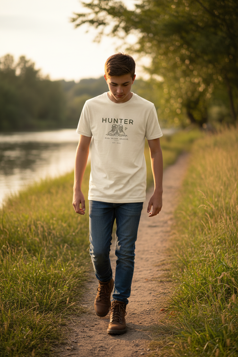 Hunter Cream Small Graphic