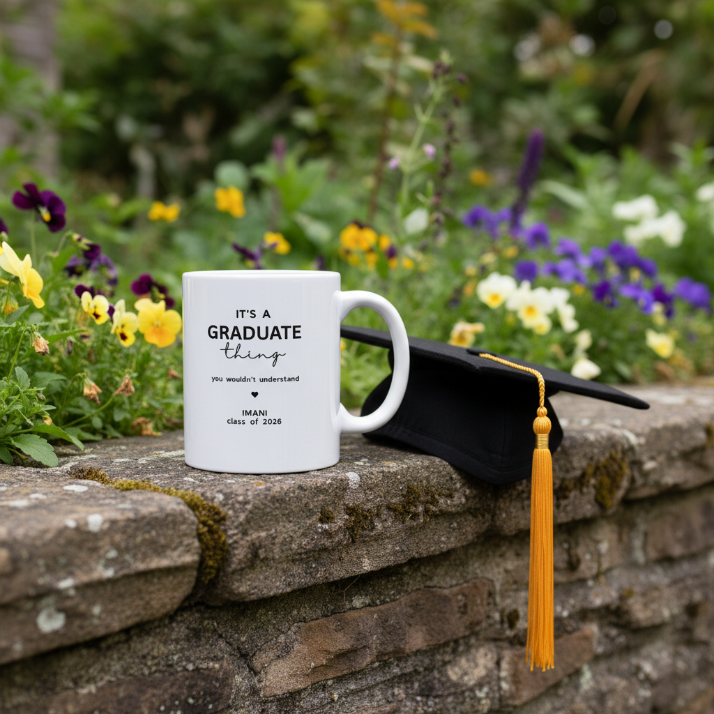 Imani — It's a Graduate Thing UGC garden wall mockup