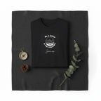 James — Dark linen, compass & pinecone