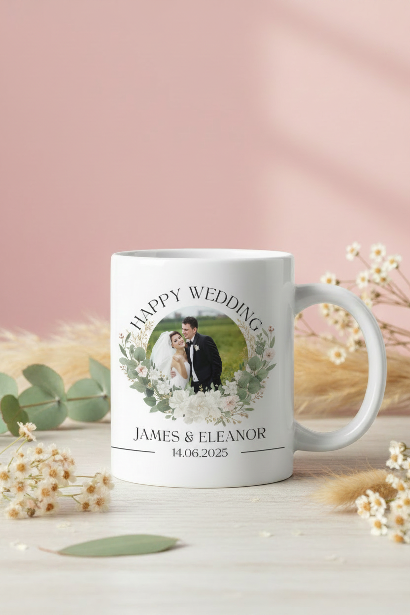 James & Eleanor Wedding Mug