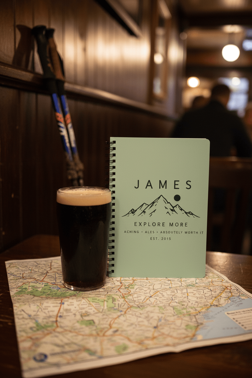 Personalised Explore More Mountain A5 Wirobound Notebook — Nature Adventure Journal - AlleyCrafters