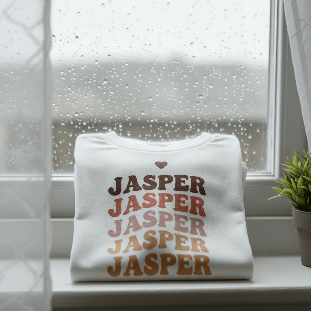 Kids' Personalised Retro Name Stack Tee | Custom Name T-Shirt - AlleyCrafters
