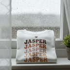Kids' Personalised Retro Name Stack Tee | Custom Name T-Shirt - AlleyCrafters