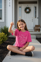 Jones Family girl doorstep