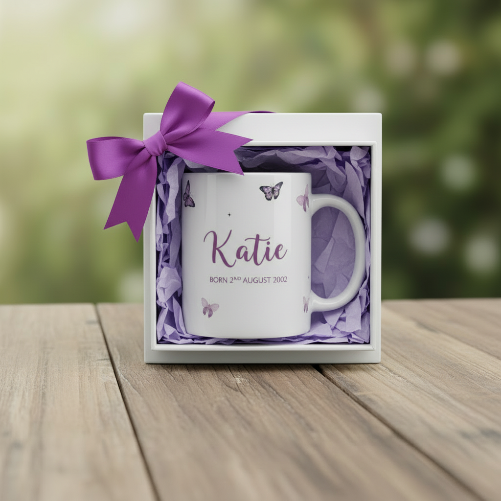 Katie Birthday Mug Gift Wrapped