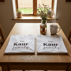 Family T-Shirt | Personalised Script Tee | Custom Last Name Gift - AlleyCrafters