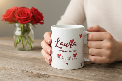 Laura Heart Mug