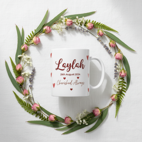 Laylah – Flat Lay Linen – Rose Buds & Lavender