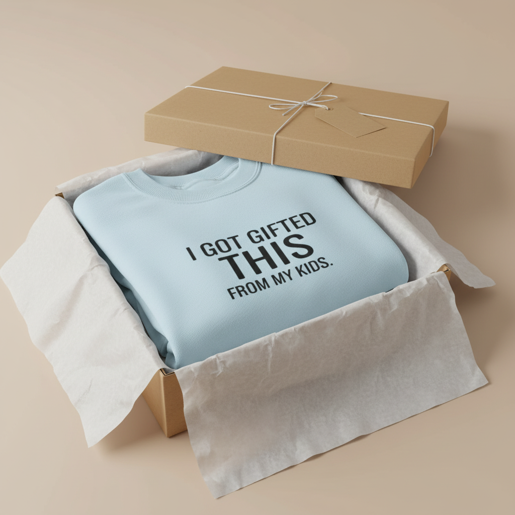 Light blue gift box