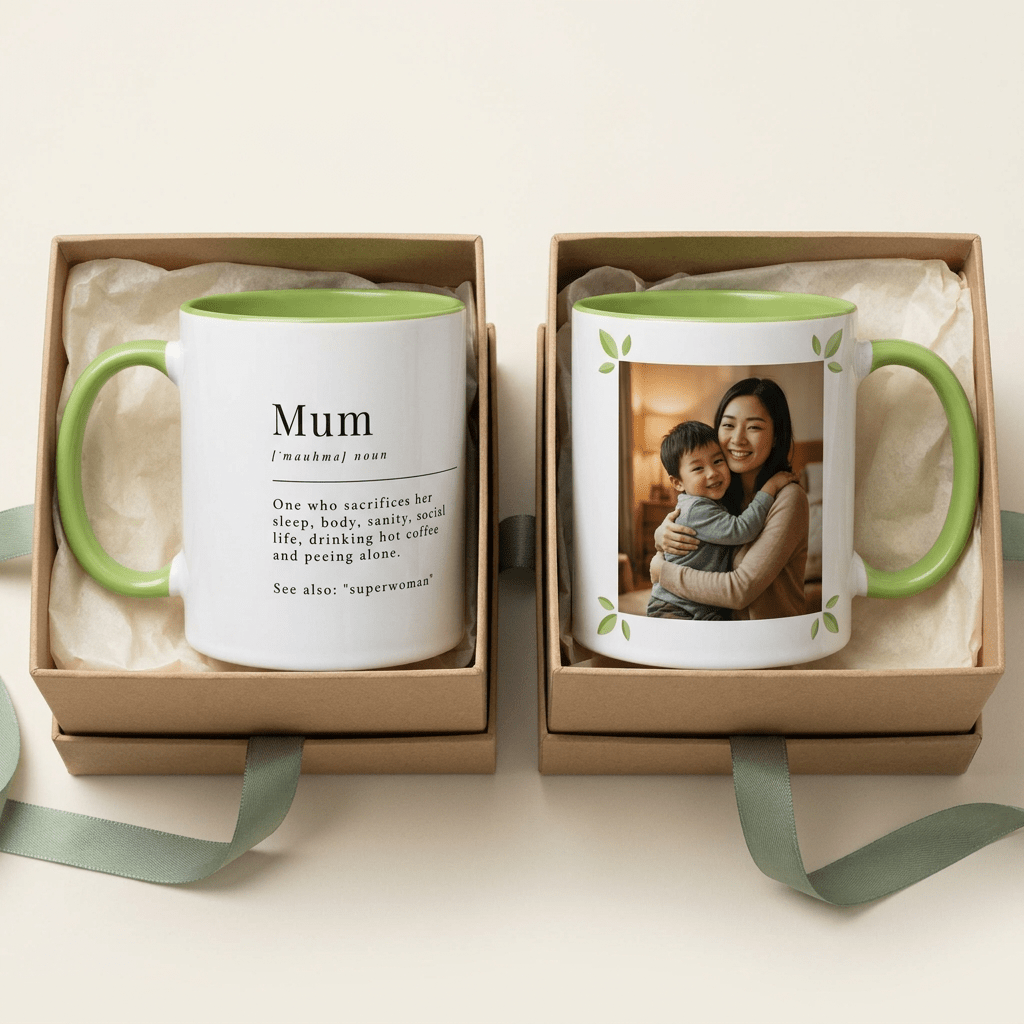 Personalised Mum Photo Mug – Funny Mum Definition Gift - #AlleyCrafters