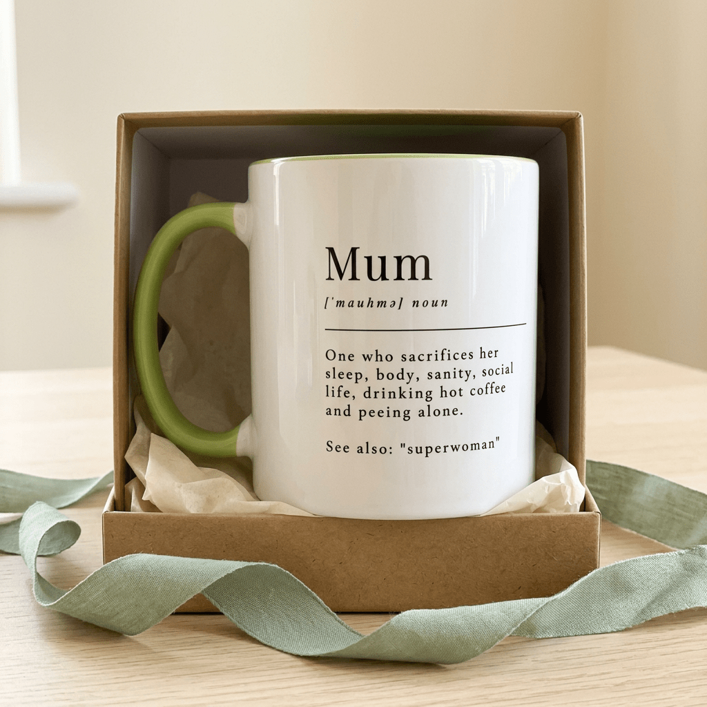 Personalised Mum Photo Mug – Funny Mum Definition Gift - #AlleyCrafters